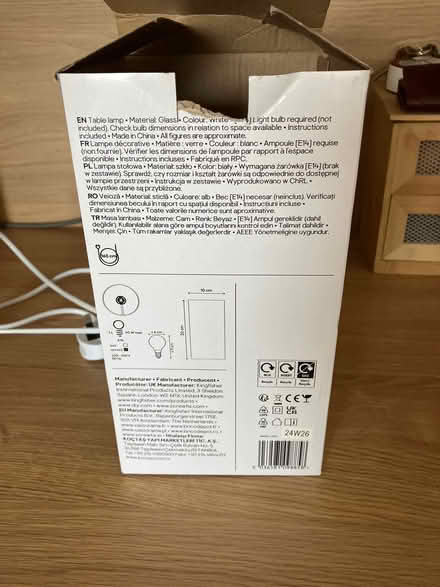 Photo of free Decorative table lamp with chrome effect base (Aston CH5) #3