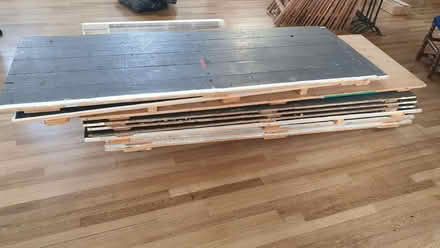 Photo of free 8 Large wooden tops for trestle tables or staging (Odd Down) #1