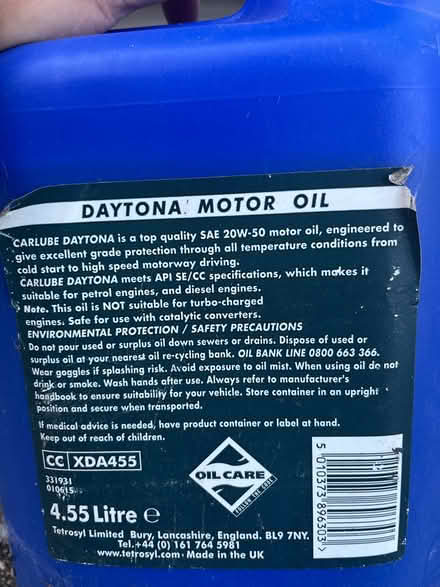 Photo of free Car oil (me7 2dd) #2