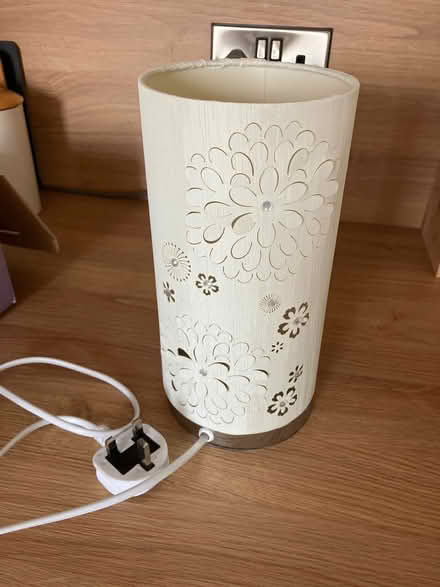 Photo of free Decorative table lamp with chrome effect base (Aston CH5) #1