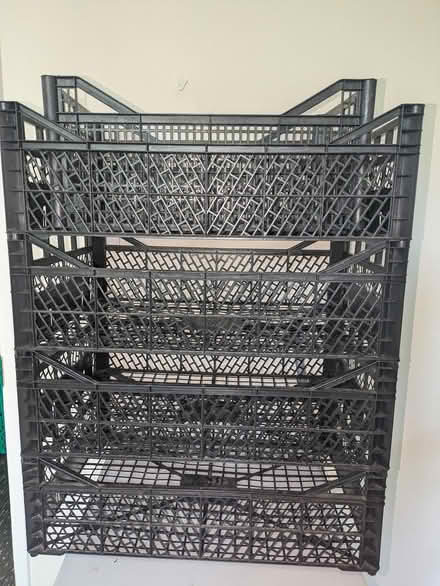 Photo of free Black and red crates (E14 Isle of Dogs) #1