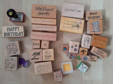 Photo of free Assorted rubber stamps for crafting (Buxted TN22) #1