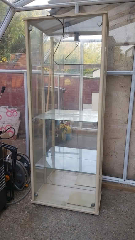 Photo of free Glass display cabinet with light (Dallow LU1) #1