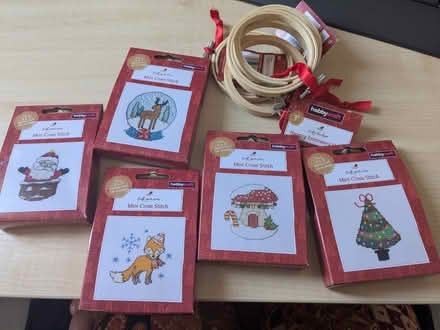 Photo of free Mini cross stitch kits and hoops (Stechford B33) #1