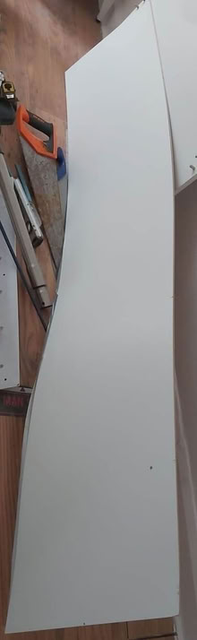 Photo of free 2m Hardboard 2 pieces cupboard back (Dallow LU1) #1