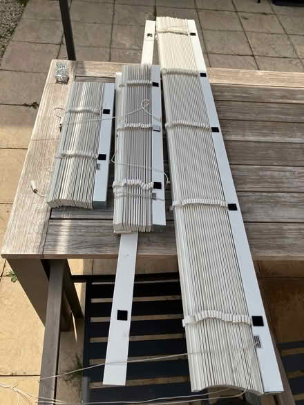 Photo of free White wooden blind 62w x 99.5d (Aylesbury HP19) #1