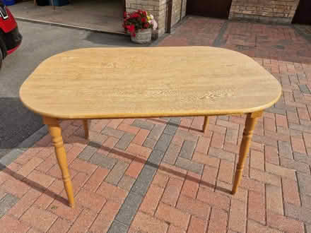 Photo of free Wooden Kitchen Table (Godmanchester PE29) #1