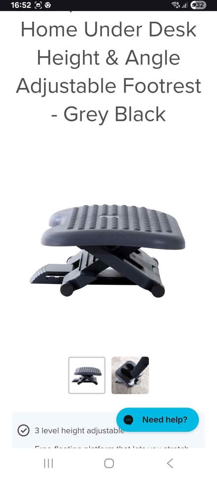 Photo of free Adjustable under desk footrest (Epping CM16) #1