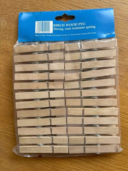 Photo of free Wooden clothes pegs (Barkham RG41) #2