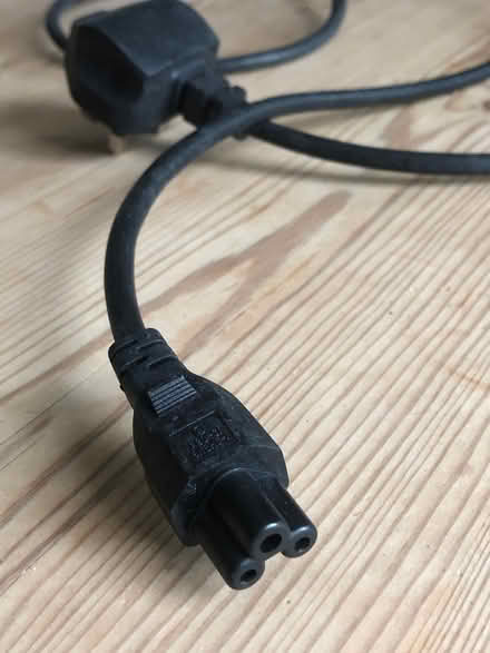 Photo of free Laptop mains lead with clover shaped plug (IP1) #1