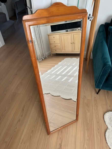 Photo of free Pine framed bevelled mirror (HG3) #2