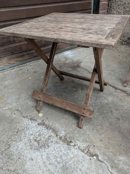 Photo of free Small wooden garden table (Guildford GU2) #1