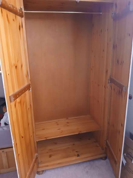 Photo of free double pine wardrobe sturdy and spacious (Monkmoor SY2) #2