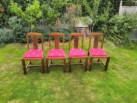 Photo of free Vintage oak dining chairs x 4 (Kenley CR8) #1