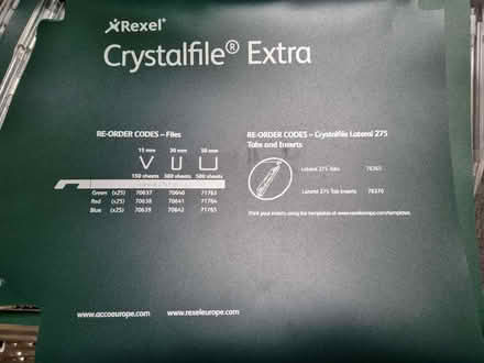 Photo of free 25+ Rexel Crystalfile Extra Lateral 275 Suspension Files (Wooburn Green HP10) #2