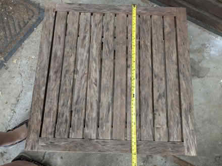 Photo of free Small wooden garden table (Guildford GU2) #4