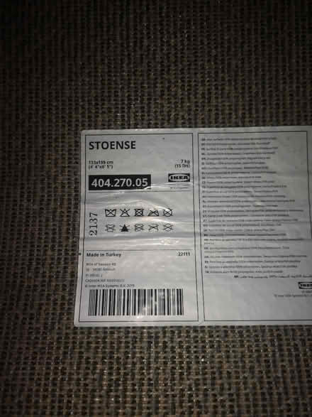 Photo of free Grey Ikea rug (Rush green, Romford) #1