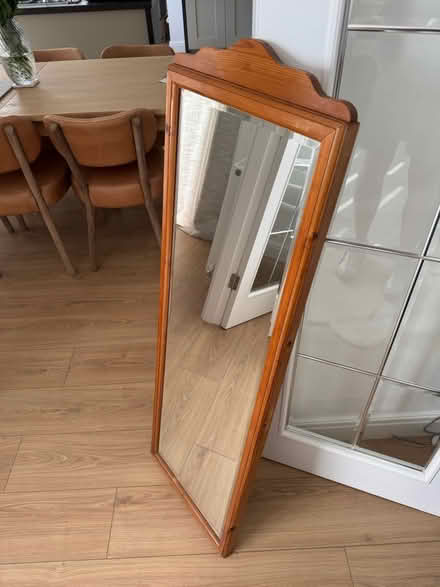 Photo of free Pine framed bevelled mirror (HG3) #1