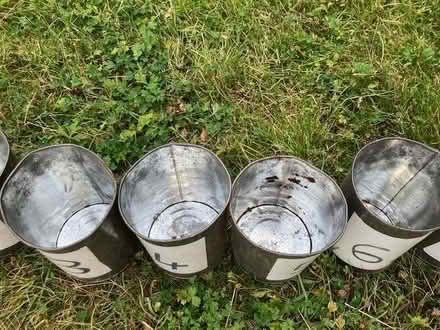 Photo of free 11 large tins for 'Hit The Cans' game (Cheadle Hulme SK8) #2