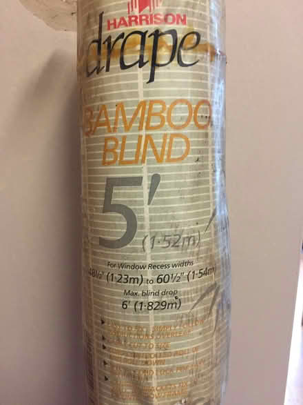 Photo of free 5 foot Bamboo Blind (never opened) (Timperley WA15) #1