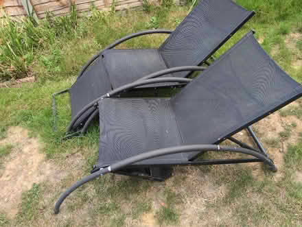 Photo of free Two garden loungers (HA51NW) #1