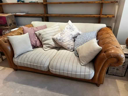 Photo of free 2x leather sofas (Hertsmere WD6) #1