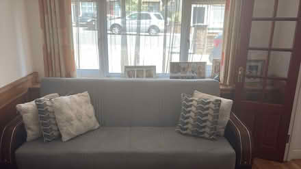 Photo of free blud sofa bed (N13 Palmers Green) #3