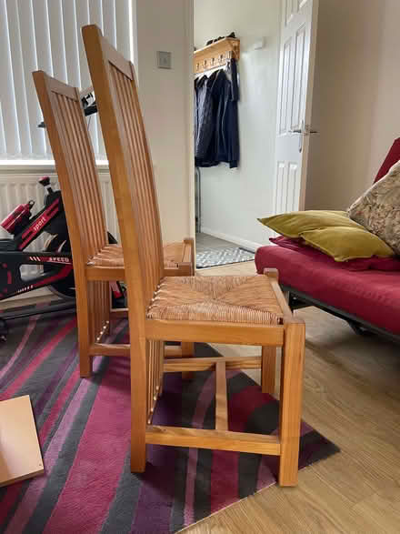 Photo of free Wooden dining chairs (New Duston) #3