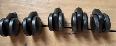 Photo of free 5x office chair wheels (Levenshulme, M19) #1