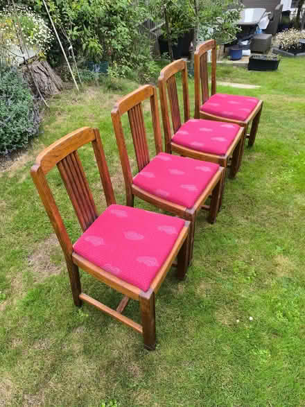 Photo of free Vintage oak dining chairs x 4 (Kenley CR8) #2