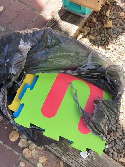 Photo of free Rubber kids play area floor tiles (Foothill Boulevard Cupertino) #1