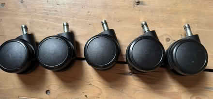 Photo of free 5x office chair wheels (Levenshulme, M19) #2