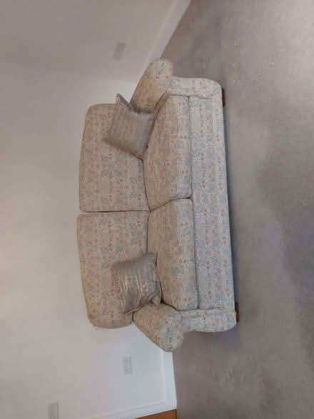 Photo of free 3 seater sofa and armchair (Cock Clarks CM3) #2