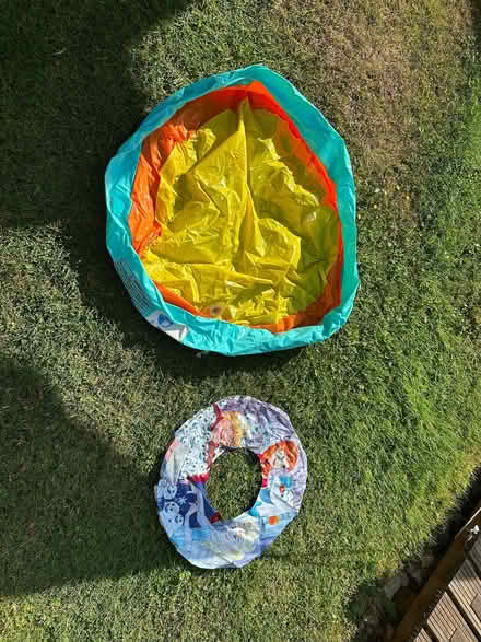 Photo of free Small Childs paddling pool and Disney Frozen rubber ring (Princes Risborough HP27) #1