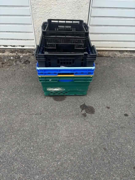 Photo of free 5 x Stacking Crates (Kingswood) #1