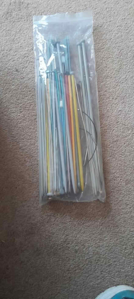 Photo of free Bag of knitting needles (HA3 9AJ) #1