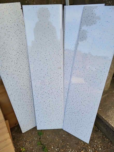 Photo of free White sparkly shower room / bathroom panels (Clive Vale TN35) #1