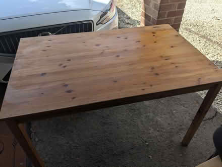 Photo of free Pine table 76w 120L 74H (Billericay CM11) #2