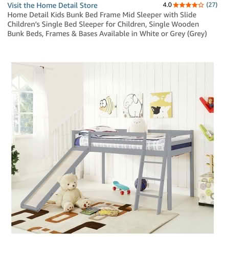 Photo of free Tall bed with slide (Lewisham) #1