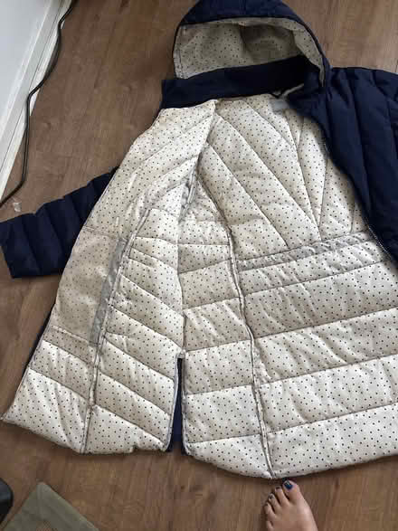 Photo of free Navy blue sz 28 women’s coat (Limehouse E1) #2