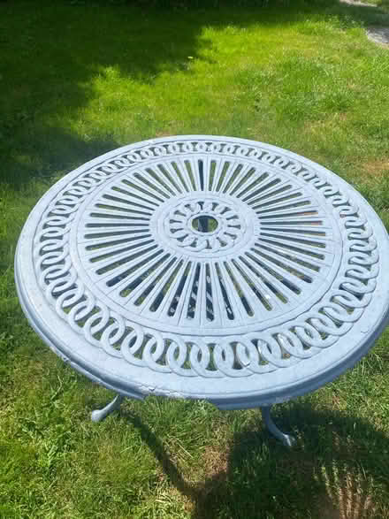 Photo of free Small Aluminium Garden Table (Greystones) #1