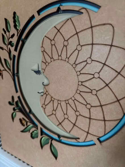 Photo of free Laser cut picture of the moon (Limehouse E1) #2