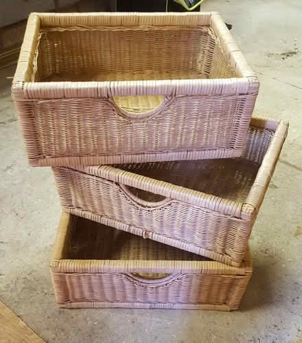Photo of free Storage baskets x 3 (Frimley Green GU16) #2