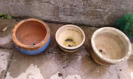 Photo of free Three Terracotta Flower Pots (Par Nr St Austell) #2