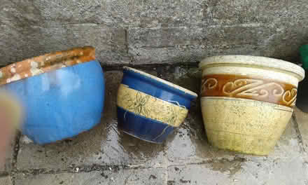 Photo of free Three Terracotta Flower Pots (Par Nr St Austell) #1