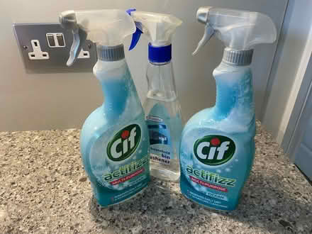 Photo of free 2 unused bottles of Cif Actifiz + bin sanitiser (Surbiton KT6) #1