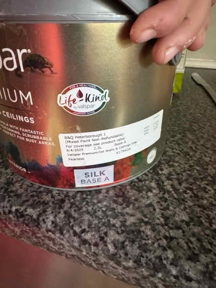 Photo of free Light pink silk paint (full tin) (New England) #1