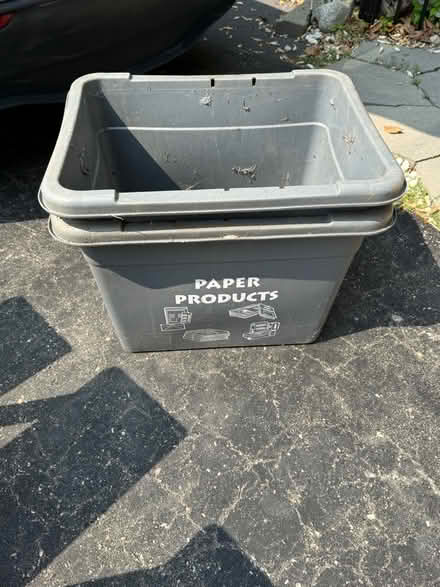 Photo of free 2 grey recycling bins (Mississauga/ Streetsville) #1