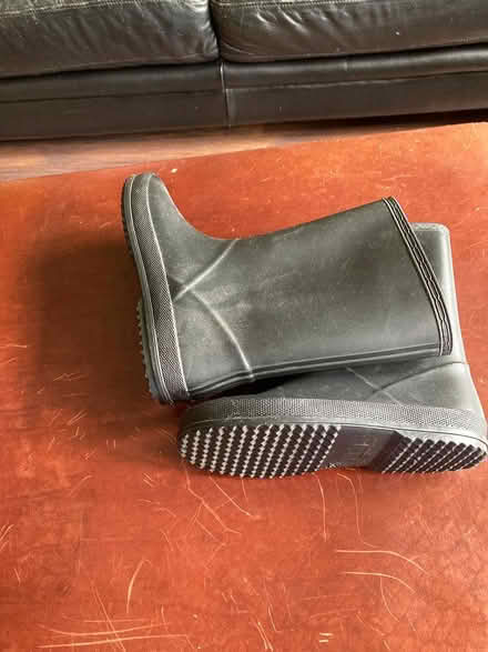 Photo of free Black Wellies, Size UK2 (Putnoe MK41) #2