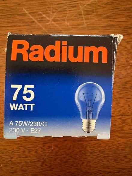Photo of free 230 V/75 watt bulb (Downtown near Southside Park) #2